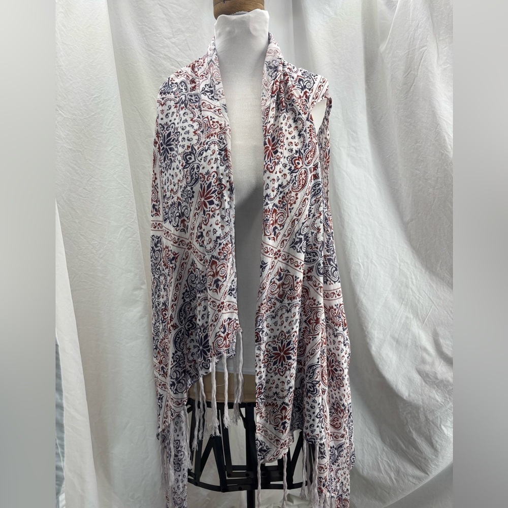NWT Ariat Texas Heat‎ Kimono Wrap Paisley Fringe One Size